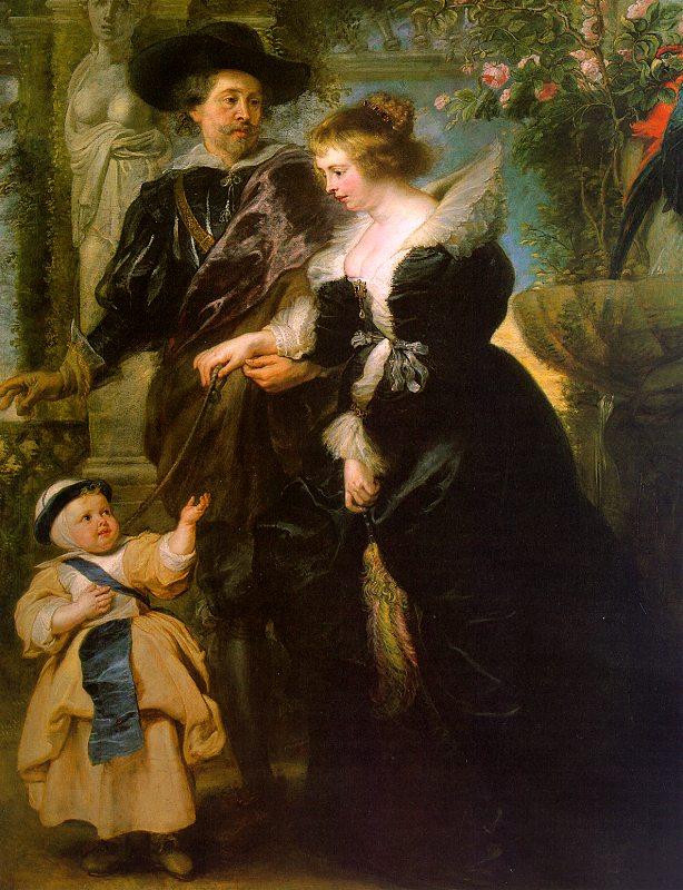 Peter Paul Rubens Rubens with his Wife, Helene Fourmont and Their Son, Peter Paul France oil painting art